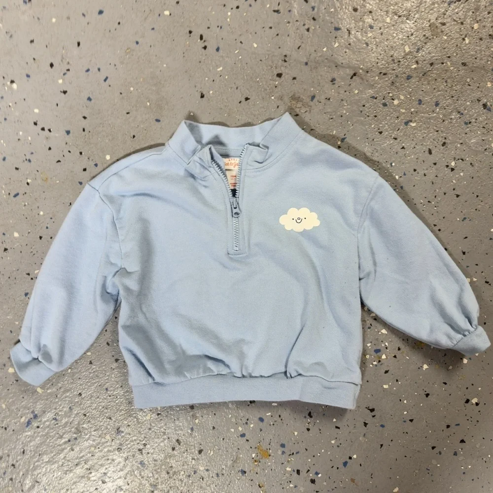 Cat and Jack Blue Cloud Sweatshirt And Jogger Pants Set